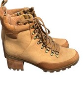 VIONIC Spencer ANKLE BOOT WATERPROOF WOMENS SIZE 5 Brown Beige