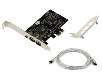Pcie Firewire 400 IEEE1394a 3 Ports, Chipsatz VIA6308 Und ASM1083 High Low Profi