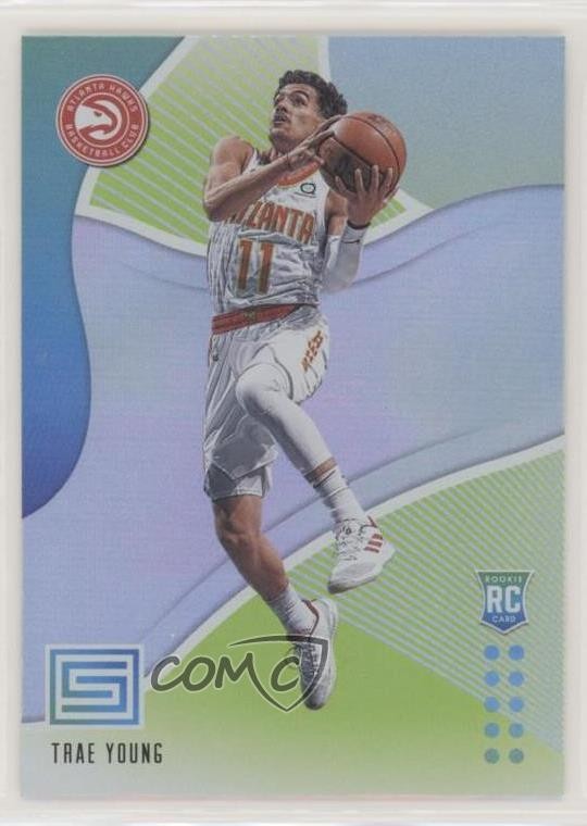 2018-19 Panini Status Rookies 1 Green Trae Young #142 Rookie RC k5j