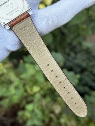 Christian Dior Paris Monsieur Dior square cased steel wristwatch, ref.D73-100 - Picture 8 of 15