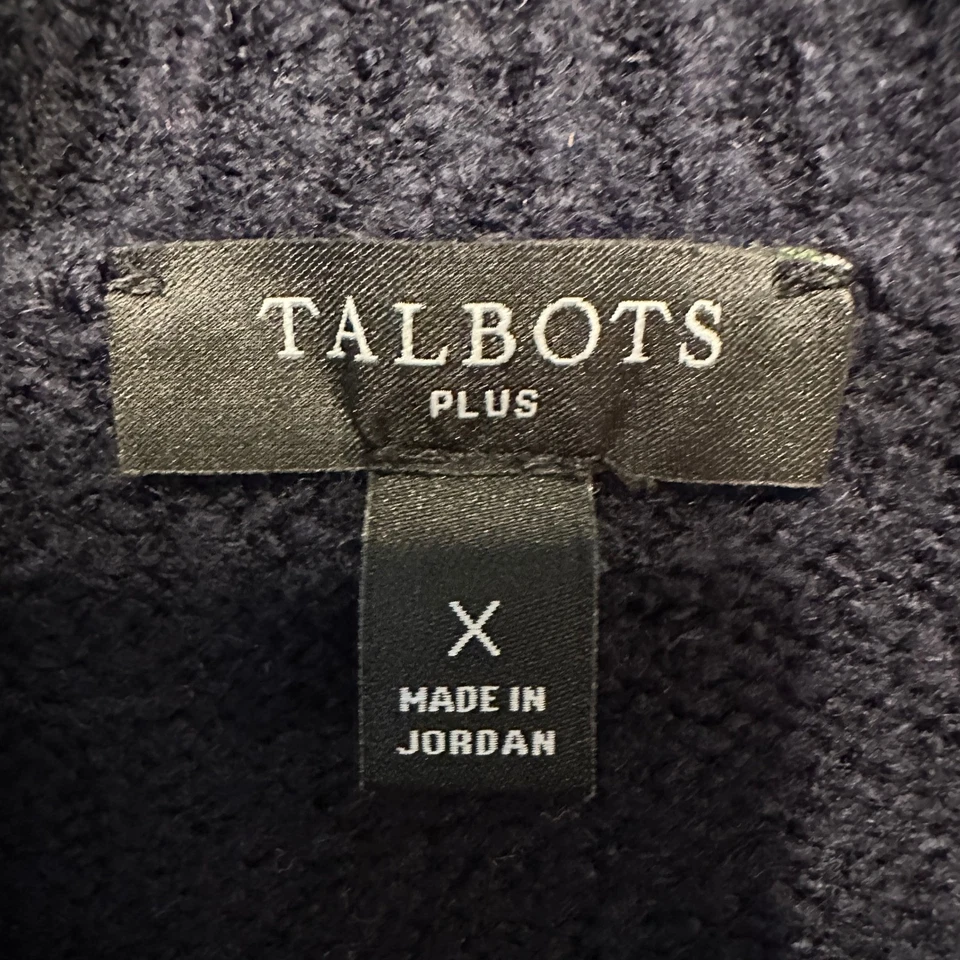 Suéter Talbots Talla Grande Bloque de Color Cuello Simulado Manga Larga Talla X Foto 3 de 4