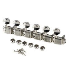 New Vintage ST Style Guitar Tuning Pegs 6-in-line Machine Heads Tuners Nickel