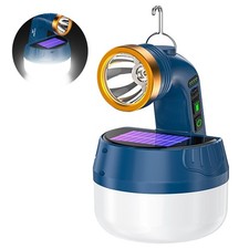USB & Solar Portable LED Flashlight Rechargea...