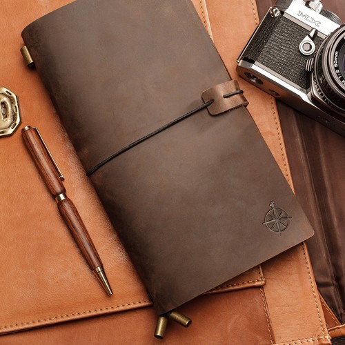 Wanderings Regular Size Travelers Notebook - 4.5"x8.5" / 11.5cm x 22cm - Trav... - Picture 6 of 9