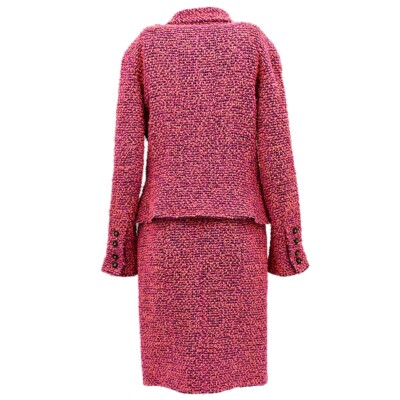 Chanel Setup Suit Jacket Skirt Pink 94A #44 192247 | eBay