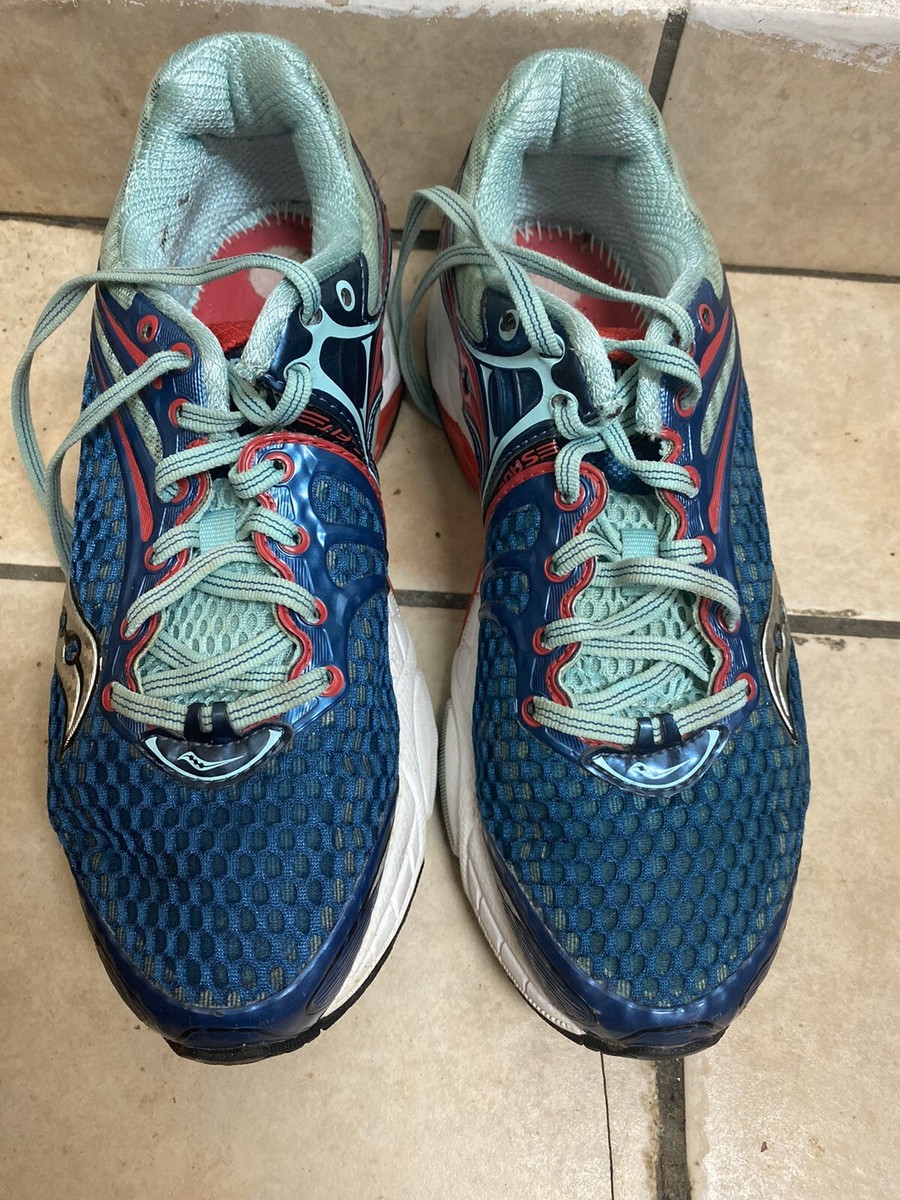 エアジョーダン Saucony Womens Triumph 11 Running Shoes Blue 10223-2 Low Top Lace