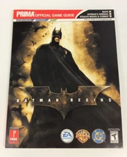 Batman Begins Prima Official Strategy Guide Game Cube PS2 Xbox EA DC