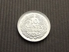 Netherlands 1944-P 10 Cent Wilhelmina Silver EF/aUNC CA365