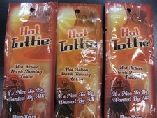 5 PACK PROTAN HOT TOTTIE HOT EXTREME SIZZLE TANNING LOTION PACKETS
