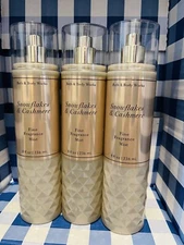 3 Bath & Body Works Snowflakes ❄️Cashmere  Fragrance & Amber Mist Full Size New