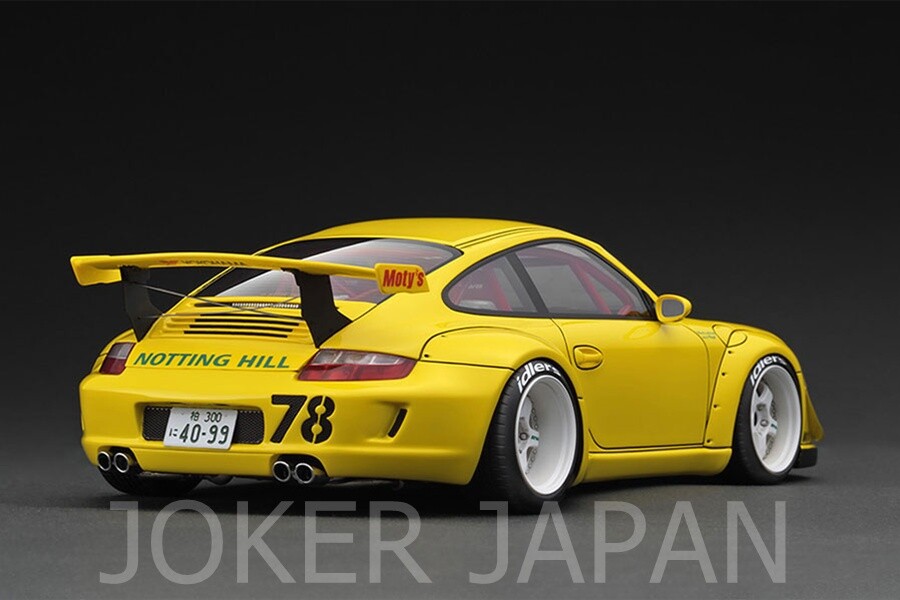 イグニッションモデル　1/18　IG3245　RWB 997 Yellow Ignition Model IG3245 1/18 RWB 997 Yellow With Mr. Nakai JDM