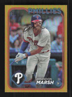 Brandon Marsh 2024 Topps Series 1 Gold Foil Philadelphia Phillies