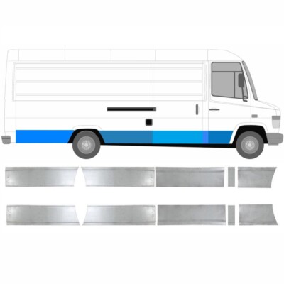 Für Mercedes Vario 1996-2013 10x Reparaturblech Kotflügel Seitenwände Tür / Satz