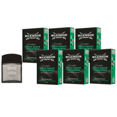 Wilkinson After Shave Classic 6 x 100 ml Pflege für den Mann After Shave Rasierw