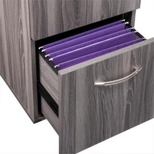 Mayline Aberdeen Series 2 Drawer File Cabinet in Gray Steel
