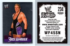 Jack Swagger #234 WWE Rivals 2009 Topps Wrestling Foil Sticker