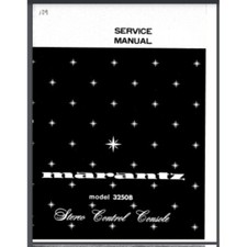 Marantz 3250B Stereo Control Console Service manual 20 pages comb bound