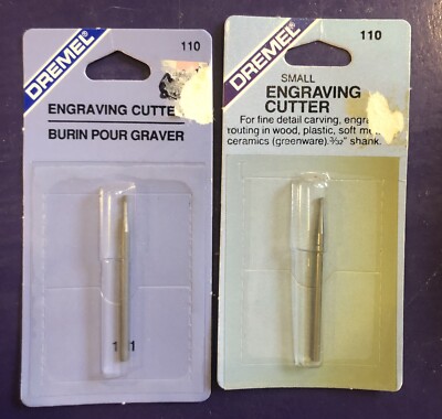 2 Units - DREMEL 110 ENGRAVING CUTTER - NOS