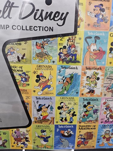 VTG 35 Different Walt Disney Stamp Collection Grenada, Turks & Caicos, Maldives - Picture 3 of 5