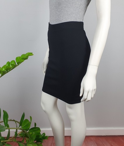 Bardot Junior Girls Skirt Size 12 Years Black Fitted Stretch Pull On - Picture 2 of 7