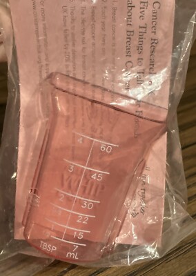 Pampered Chef Pink Mini Scoop & Measure 1/4 Cup 4 Tbsp Help Whip Cancer 2184 NIP