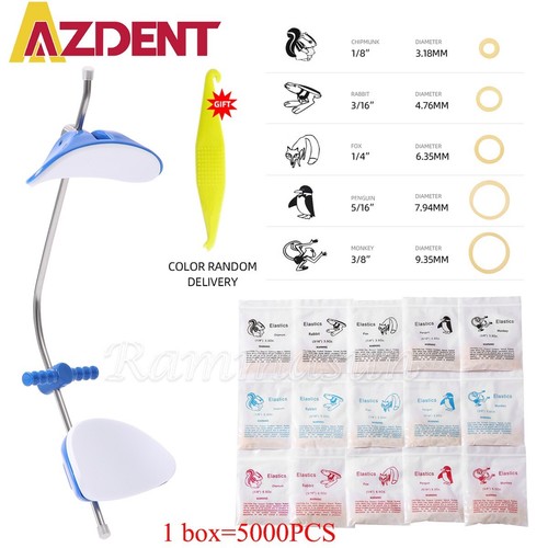 Dental Orthodontic Elastic Braces Rubber Bands/forward pull Headgear facemask