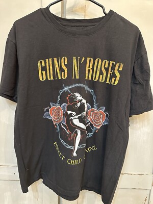 Guns N' Roses Short Sleeve T-Shirt Sweet Child O Mine Black Size XL!