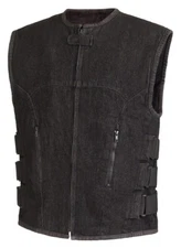 TRUE ELEMENT Mens DENIM SWAT Style Vest w/ Adjustable Straps & Concealed Carry