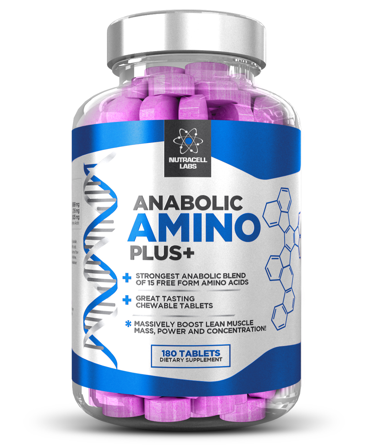 Testo Anabolic Amino Acids Plus Essential and BCAA Branch Chain for