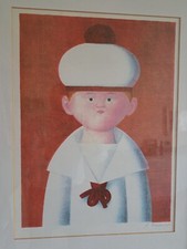 ANTONIO BUENO QUADRO RITRATTO MARINAIO COLLEZIONE MARINARETTO NAVY