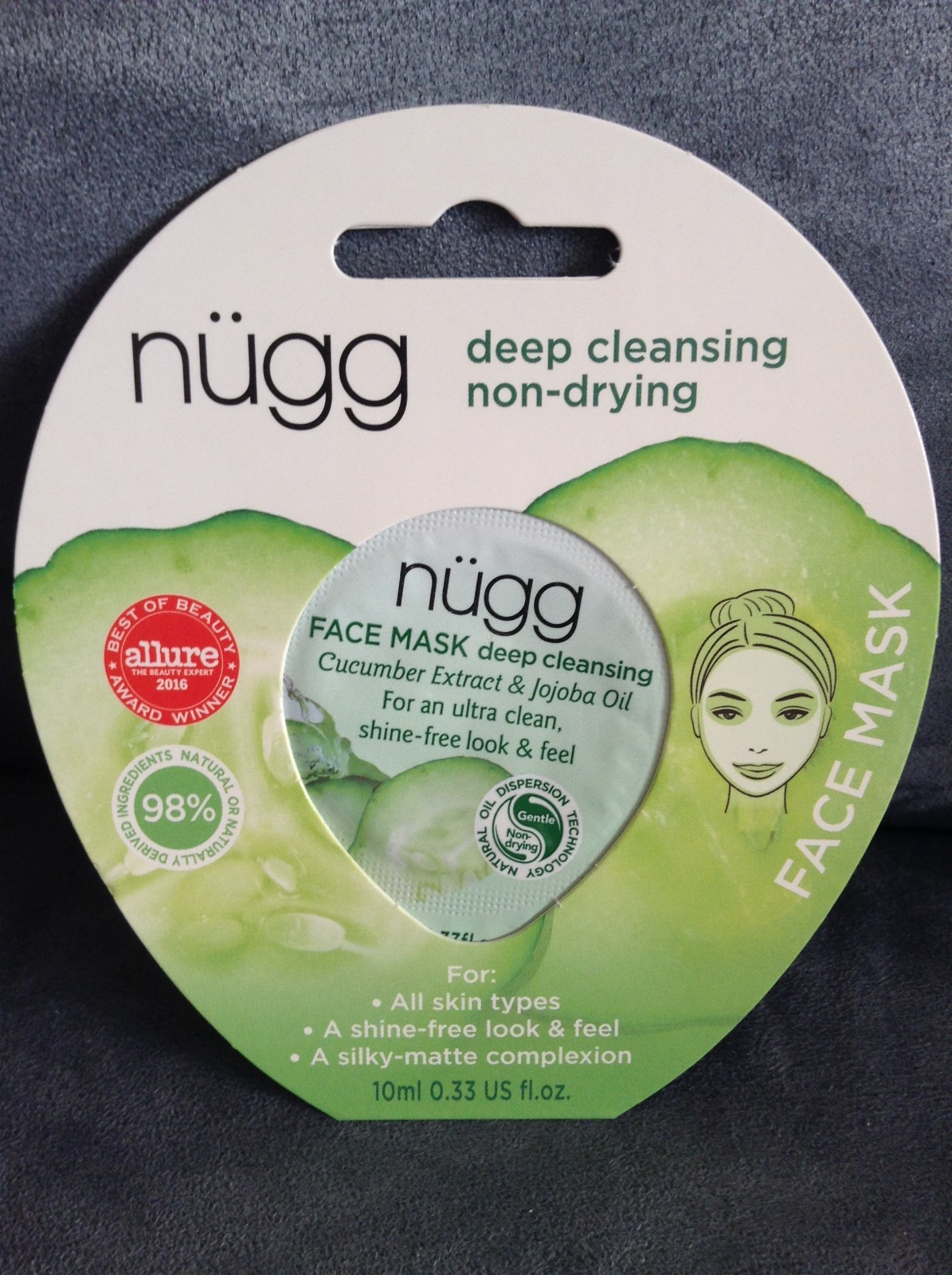 Nugg Skin NUGG DEEP CLEANSING NON-DRYING FACE MASK FOR ALL SKIN TYPES 0.33 OZ | eBay