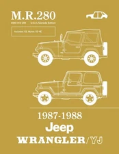 1987 - 1988 Jeep Wrangler / YJ Body Shop Manual