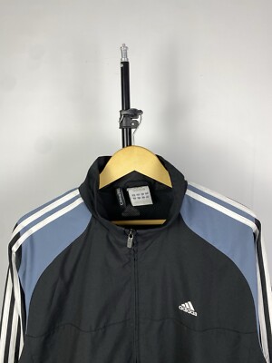Vintage 90s Adidas Track Full Zip Y2K Drill rare Jacket Men's L