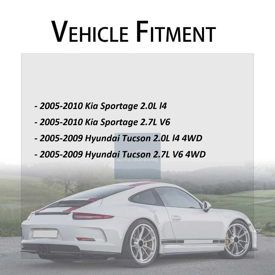 Braço traseiro inferior traseiro 2 peças para 2005-2010 Kia Sportage 2.7L - Imagem 2 de 3