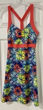 Juniors Multi Color Floral Dress M