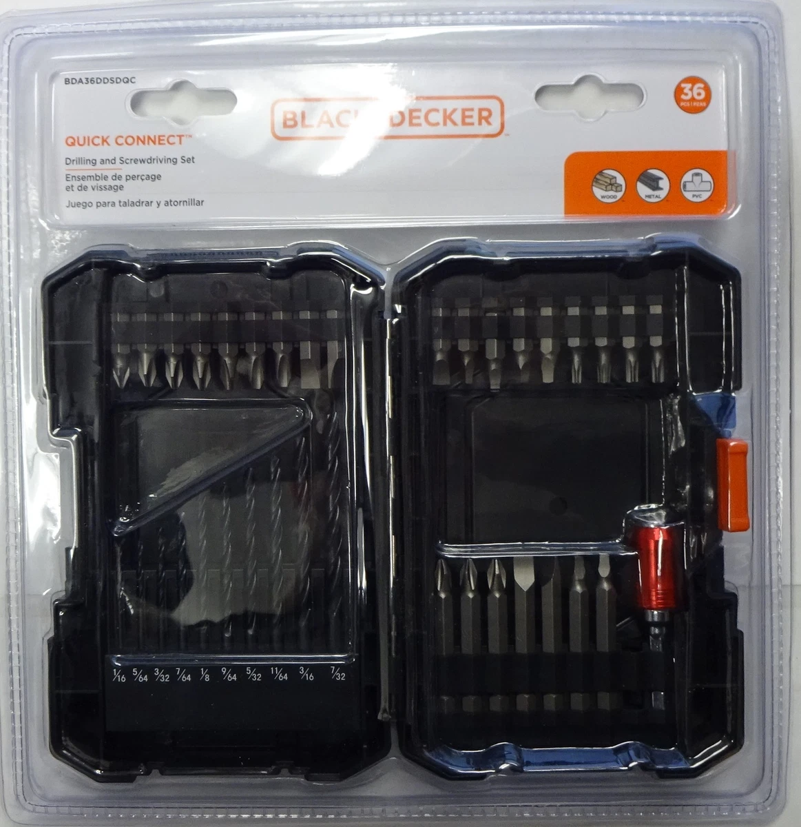 Black and decker quick connect drill bits sale