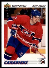 1991-92 Upper Deck French Benoit Brunet Rookie . Montreal Canadiens #469