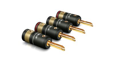 2 Paar (4Stk) Viablue T6s Bananenstecker Bananas