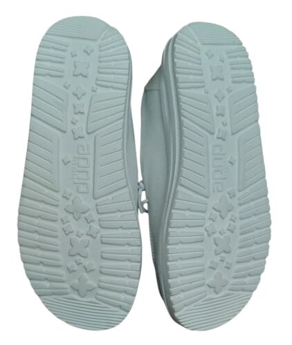 Hey Dude Wendy Youth lino bianco taglia 13 nuovo con scatola scarpe sneakers slip on - Foto 3 di 7