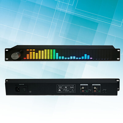 Remote 31 Bands Music Spectrum RGB Display Dual 2 Channel 15 Bands Equalizer