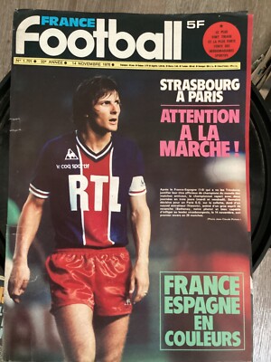 REVUE FRANCE FOOTBALL 1978 N° 1687 Maillot Om Marseille Nice Équipe De France EUR 12,00 - FR