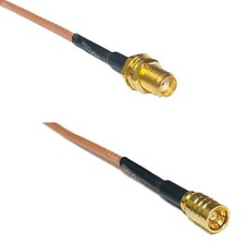 RG316 SMA FEMALE to SMB FEMALE RF Cable Rapid-SHIP LOT