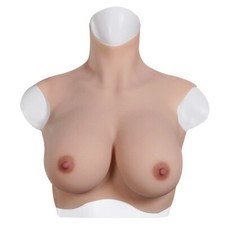 Plus Size B-H Cup Silicone Breast Forms Fake Boobs Breastplates For Crossdresser