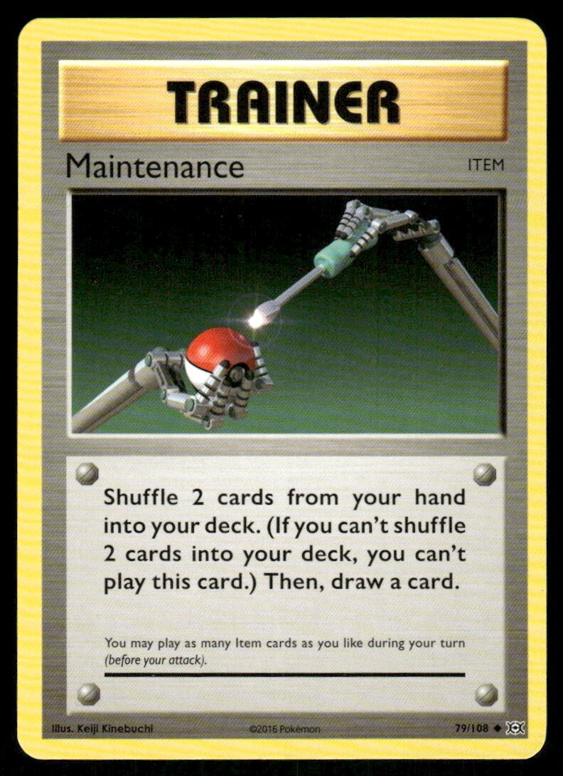 Maintenance 79/108 Evolutions Pokemon TCG trading card