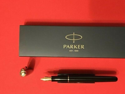 Parker Sonnet Black Lack Lacquer schwarz Füllhalter Füller M Feder UVP   161,--
