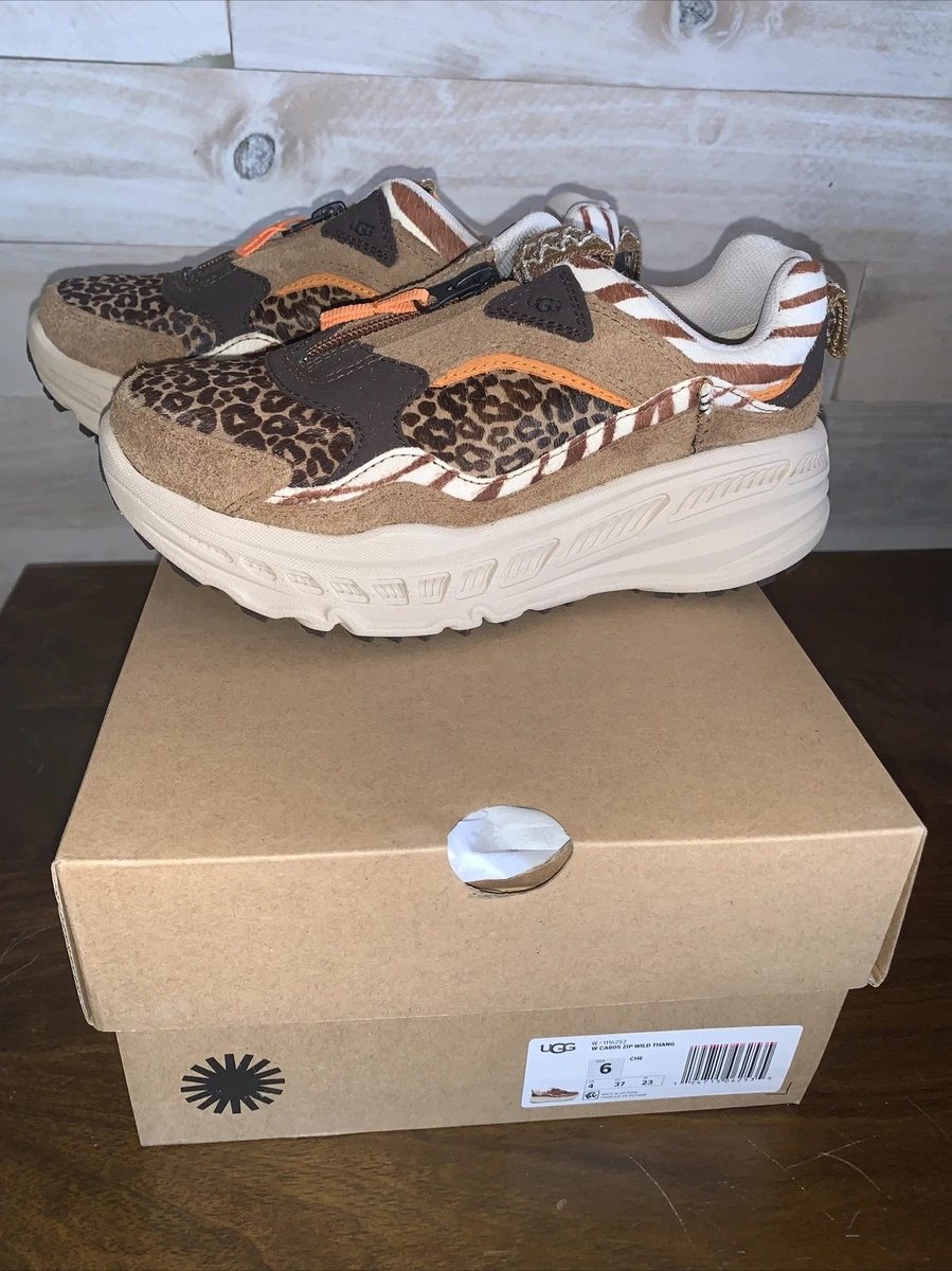 NIB UGG WOMEN CA805 ZIP WILD THANG CHESTNUT SNEAKER SHOES - US sizes