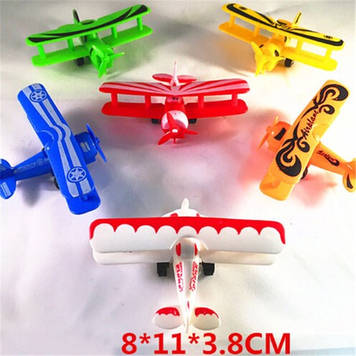 Mini Vintage Plastic Plane Model Aircraft Glider Biplane Airplane Model Kid-*- - Picture 10 of 12