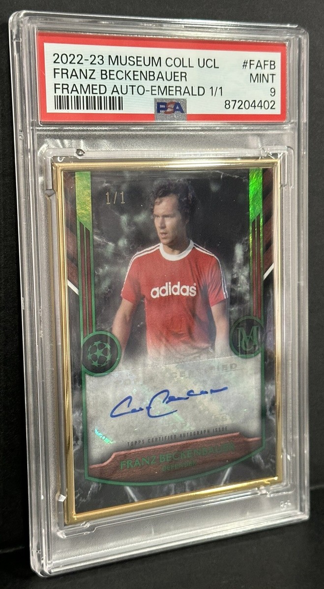 TOPPS Finest BECKENBAUER ベッケンバウアー インサート 2022-23 Topps Museum UCL Legend Franz Beckenbauer Gold Frame
