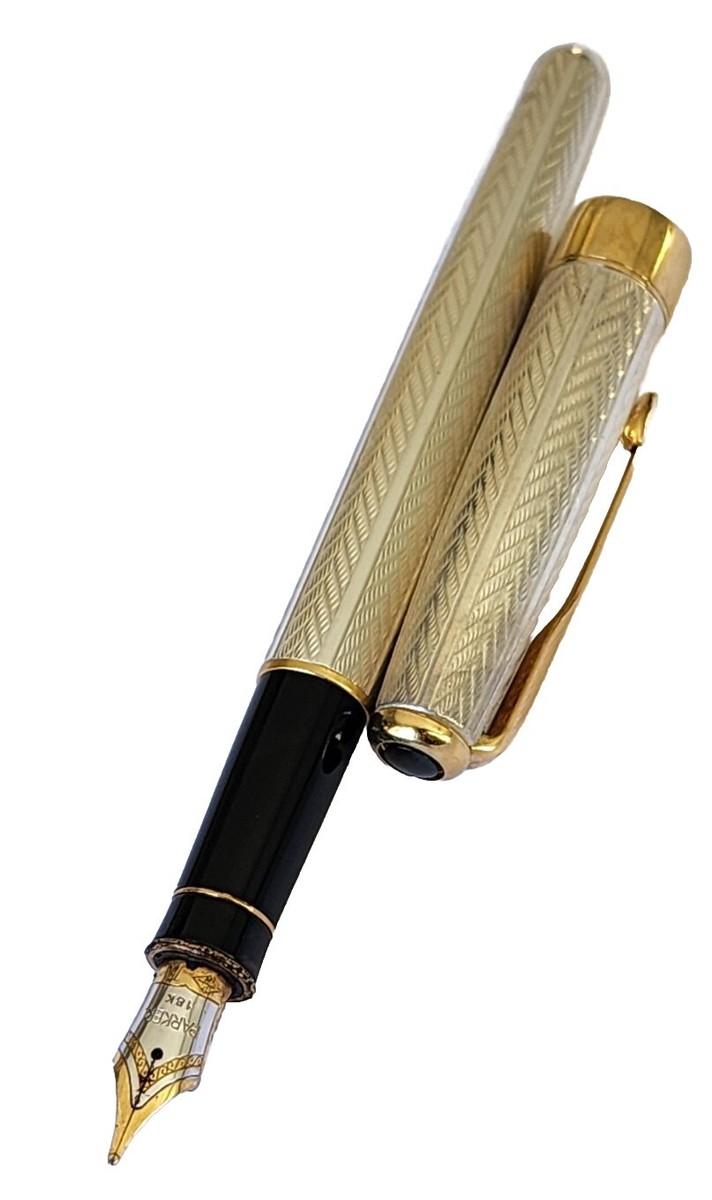 Parker Sonnet France A Fougere 925 Sterling Silver Fountain Parker Sonnet France A Fougere 925 Sterling Silver Fountain