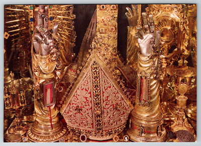 c1980s Krakow Poland Wawel Cathedral Golden Hands Continental Postcard